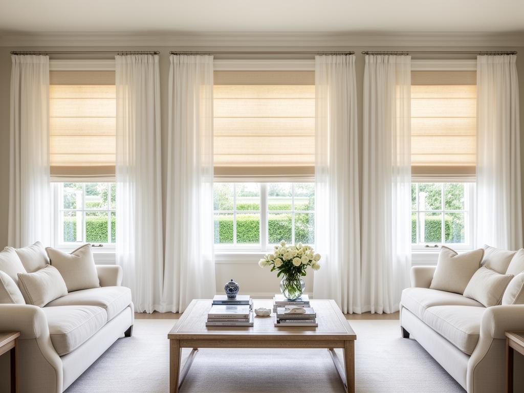 Design consultation with fabric swatches in a Hamptons home