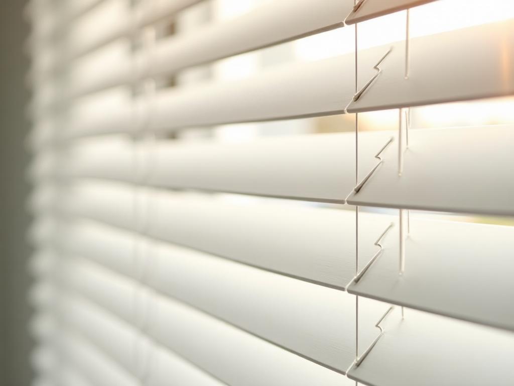 Faux Wood Blinds detail
