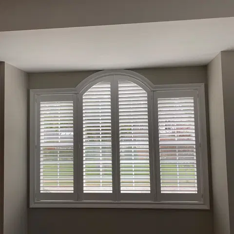 Arched Window — Custom Plantation Shutters