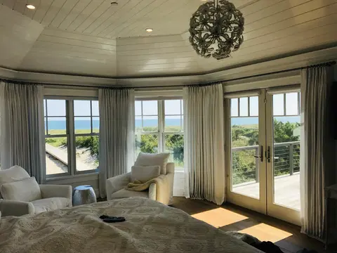 Oceanview Master Suite — Floor-Length Drapery